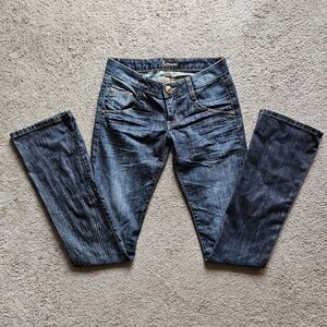 Womens flared Marciano denim jeans. Size 24. Made in 🇺🇸. Y2k.